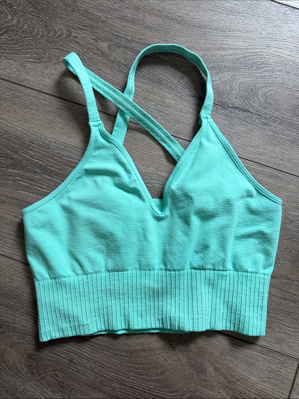 Free People Movement Women's Mint Green Seamless Crossback
